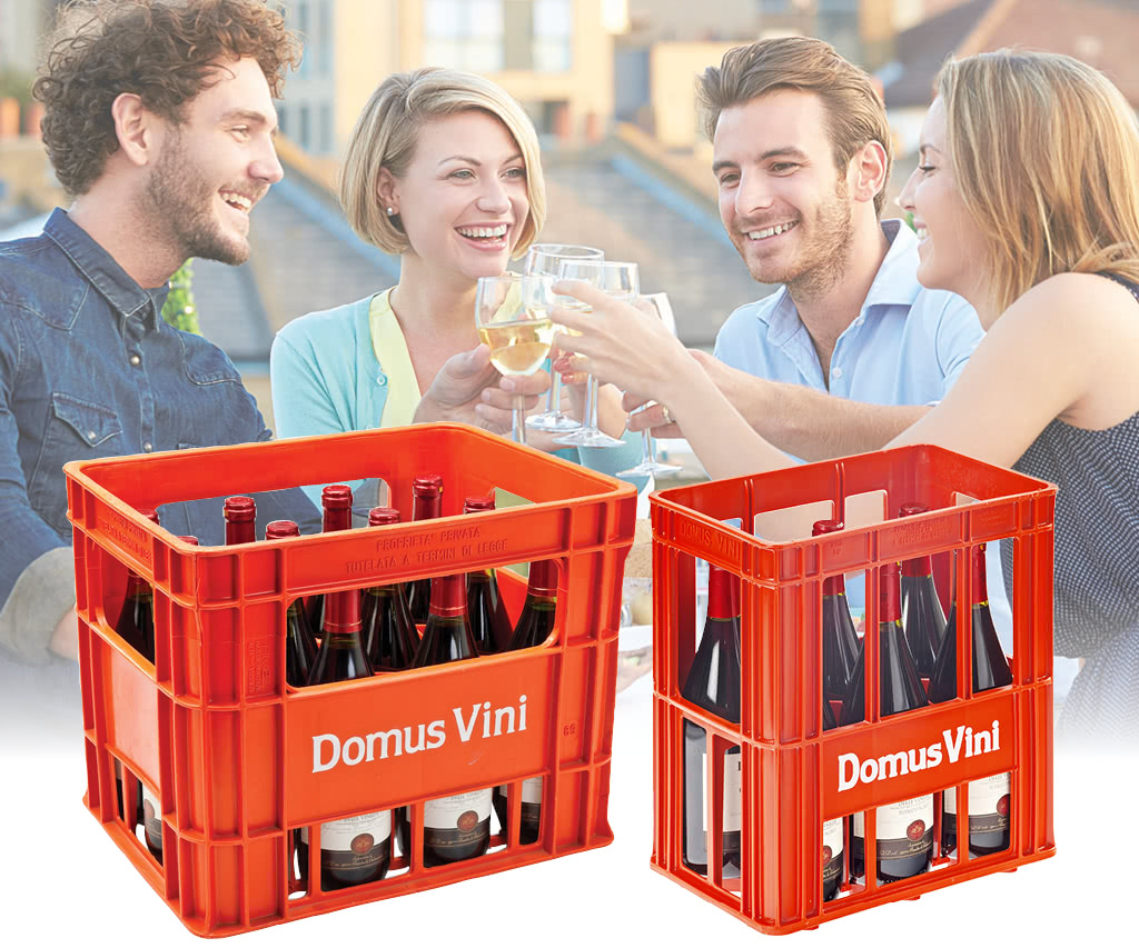 Vini in bottiglie vetro a rendere domus vini